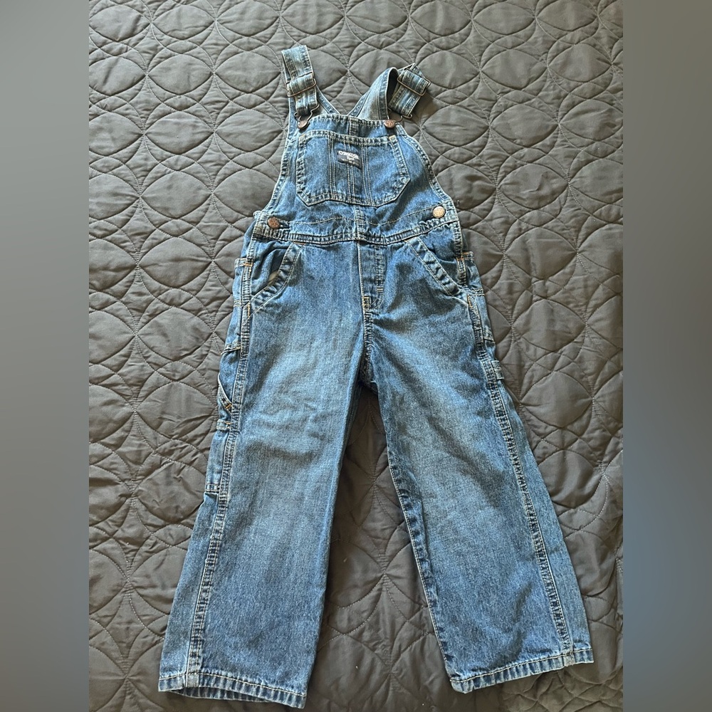 OshKosh B'gosh Denim Toddler Overalls in Blue